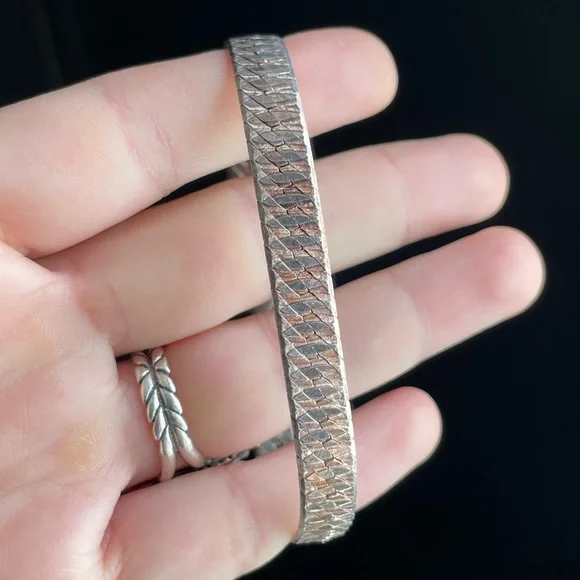 Vintage Milor Sterling Silver 925 bracelet bangle - Picture 5 of 12